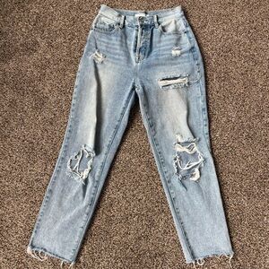Pacsun High Rise Straight Blue Jean